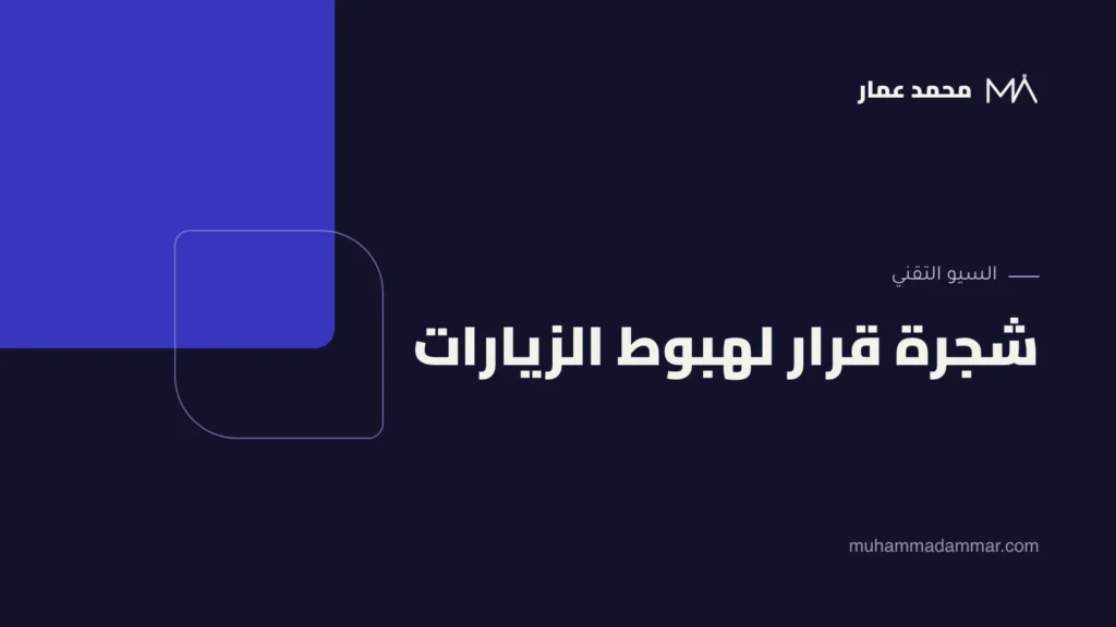 شجرة قرار لهبوط الزيارات